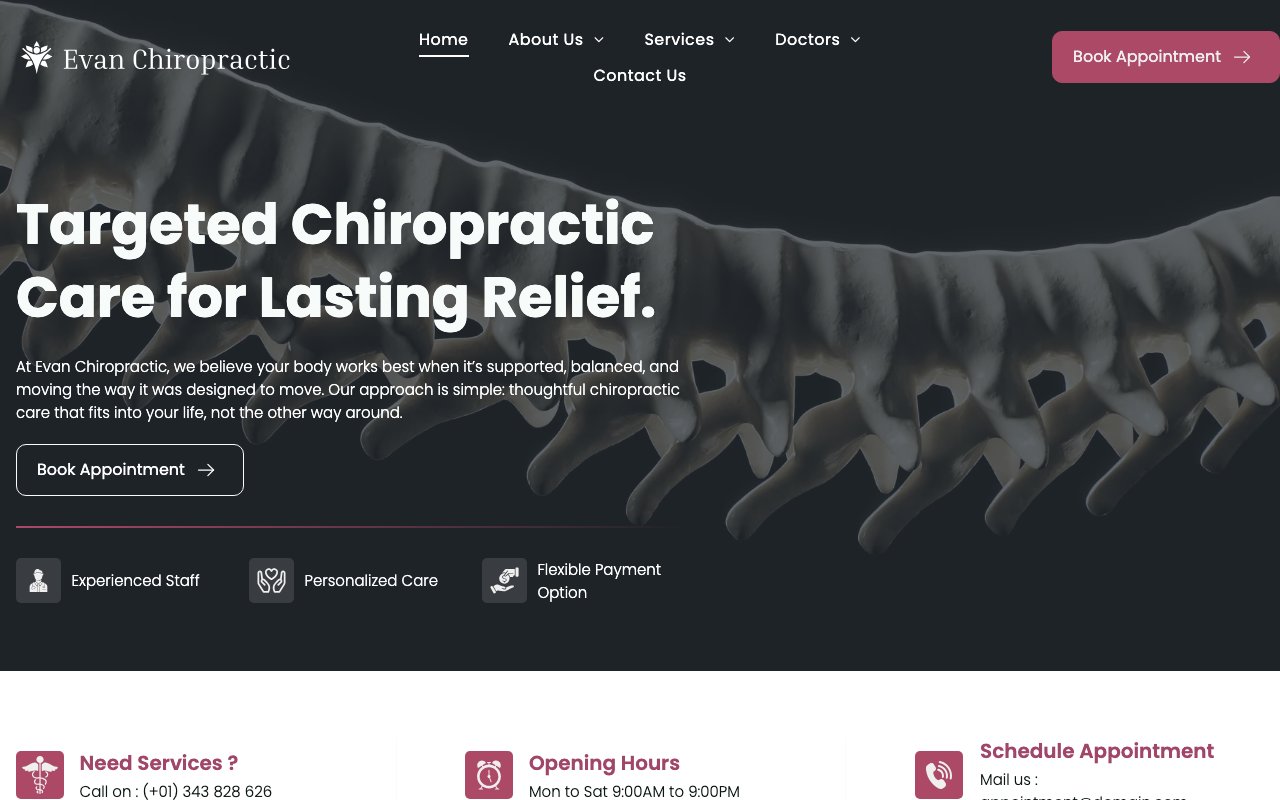 Chiropractic Demo Site